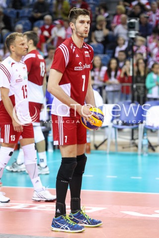  18.05.2016 KRAKOW (TAURON ARENA) <br />XIV MEMORIAL HUBERTA JERZEGO WAGNERA <br />MECZ POLSKA - BELGIA ( MATCH POLAND - BELGIUM ) <br />N/Z KAROL KLOS SYLWETKA <br /> 