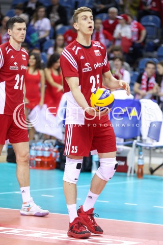  18.05.2016 KRAKOW (TAURON ARENA) <br />XIV MEMORIAL HUBERTA JERZEGO WAGNERA <br />MECZ POLSKA - BELGIA ( MATCH POLAND - BELGIUM ) <br />N/Z ARTUR SZALPUK SYLWETKA <br /> 