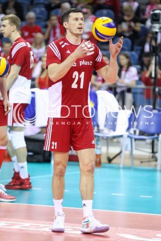  18.05.2016 KRAKOW (TAURON ARENA) <br />XIV MEMORIAL HUBERTA JERZEGO WAGNERA <br />MECZ POLSKA - BELGIA ( MATCH POLAND - BELGIUM ) <br />N/Z RAFAL BUSZEK SYLWETKA <br /> 