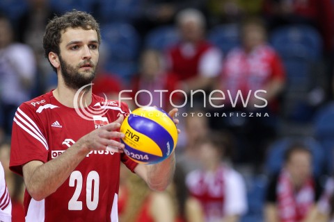 18.05.2016 KRAKOW (TAURON ARENA) <br />XIV MEMORIAL HUBERTA JERZEGO WAGNERA <br />MECZ POLSKA - BELGIA ( MATCH POLAND - BELGIUM ) <br />N/Z MATEUSZ MIKA SYLWETKA <br /> 