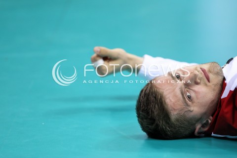  19.05.2016 KRAKOW (TAURON ARENA) <br />XIV MEMORIAL HUBERTA JERZEGO WAGNERA <br />MECZ POLSKA - SERBIA ( MATCH POLAND - SERBIA ) <br />N/Z PIOTR NOWAKOWSKI ROZGRZEWKA SYLWETKA <br /> 