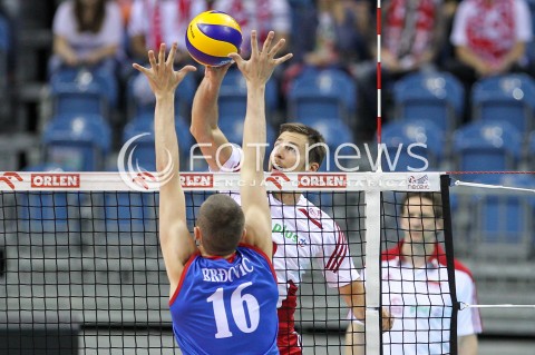  19.05.2016 KRAKOW (TAURON ARENA) <br />XIV MEMORIAL HUBERTA JERZEGO WAGNERA <br />MECZ POLSKA - SERBIA ( MATCH POLAND - SERBIA ) <br />N/Z MICHAL KUBIAK <br /> 