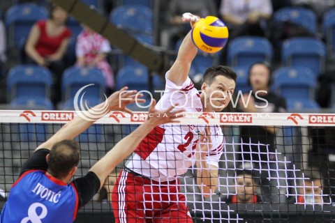  19.05.2016 KRAKOW (TAURON ARENA) <br />XIV MEMORIAL HUBERTA JERZEGO WAGNERA <br />MECZ POLSKA - SERBIA ( MATCH POLAND - SERBIA ) <br />N/Z RAFAL BUSZEK <br /> 
