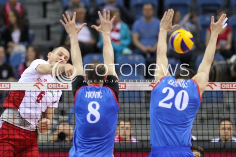  19.05.2016 KRAKOW (TAURON ARENA) <br />XIV MEMORIAL HUBERTA JERZEGO WAGNERA <br />MECZ POLSKA - SERBIA ( MATCH POLAND - SERBIA ) <br />N/Z BARTOSZ KUREK <br /> 