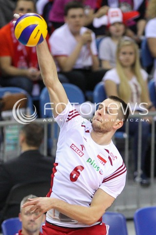  19.05.2016 KRAKOW (TAURON ARENA) <br />XIV MEMORIAL HUBERTA JERZEGO WAGNERA <br />MECZ POLSKA - SERBIA ( MATCH POLAND - SERBIA ) <br />N/Z BARTOSZ KUREK SYLWETKA ATAK<br /> 