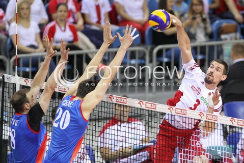  19.05.2016 KRAKOW (TAURON ARENA) <br />XIV MEMORIAL HUBERTA JERZEGO WAGNERA <br />MECZ POLSKA - SERBIA ( MATCH POLAND - SERBIA ) <br />N/Z DAWID KONARSKI <br /> 