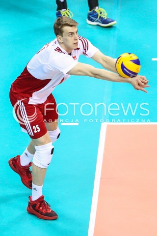 19.05.2016 KRAKOW (TAURON ARENA) <br />XIV MEMORIAL HUBERTA JERZEGO WAGNERA <br />MECZ POLSKA - SERBIA ( MATCH POLAND - SERBIA ) <br />N/Z ARTUR SZALPUK SYLWETKA <br /> 