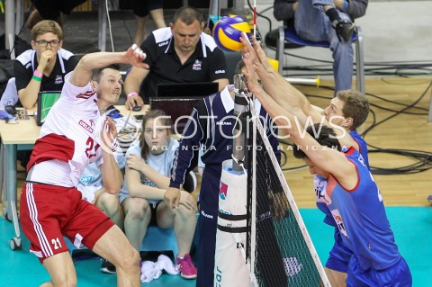  19.05.2016 KRAKOW (TAURON ARENA) <br />XIV MEMORIAL HUBERTA JERZEGO WAGNERA <br />MECZ POLSKA - SERBIA ( MATCH POLAND - SERBIA ) <br />N/Z RAFAL BUSZEK <br /> 
