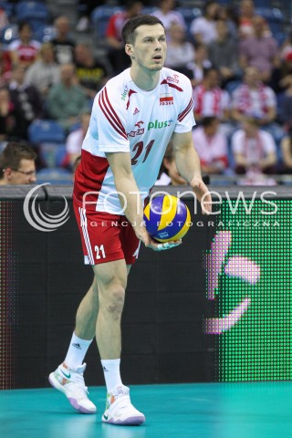  19.05.2016 KRAKOW (TAURON ARENA) <br />XIV MEMORIAL HUBERTA JERZEGO WAGNERA <br />MECZ POLSKA - SERBIA ( MATCH POLAND - SERBIA ) <br />N/Z RAFAL BUSZEK SYLWETKA <br /> 