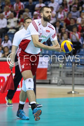  19.05.2016 KRAKOW (TAURON ARENA) <br />XIV MEMORIAL HUBERTA JERZEGO WAGNERA <br />MECZ POLSKA - SERBIA ( MATCH POLAND - SERBIA ) <br />N/Z MARCIN MOZDZONEK SYLWETKA <br /> 