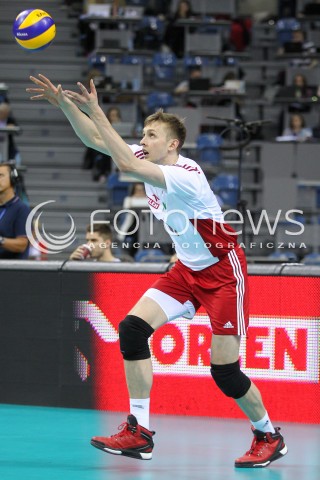  19.05.2016 KRAKOW (TAURON ARENA) <br />XIV MEMORIAL HUBERTA JERZEGO WAGNERA <br />MECZ POLSKA - SERBIA ( MATCH POLAND - SERBIA ) <br />N/Z MATEUSZ BIENIEK SYLWETKA <br /> 