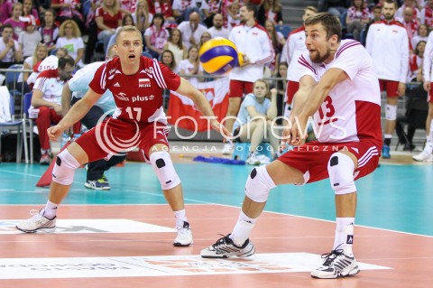  19.05.2016 KRAKOW (TAURON ARENA) <br />XIV MEMORIAL HUBERTA JERZEGO WAGNERA <br />MECZ POLSKA - SERBIA ( MATCH POLAND - SERBIA ) <br />N/Z MICHAL KUBIAK PAWEL ZATORSKI <br /> 