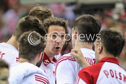  19.05.2016 KRAKOW (TAURON ARENA) <br />XIV MEMORIAL HUBERTA JERZEGO WAGNERA <br />MECZ POLSKA - SERBIA ( MATCH POLAND - SERBIA ) <br />N/Z STEPHANE ANTIGA - I TRENER ( HEAD COACH ) <br /> 