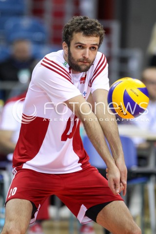  19.05.2016 KRAKOW (TAURON ARENA) <br />XIV MEMORIAL HUBERTA JERZEGO WAGNERA <br />MECZ POLSKA - SERBIA ( MATCH POLAND - SERBIA ) <br />N/Z MATEUSZ MIKA SYLWETKA <br /> 