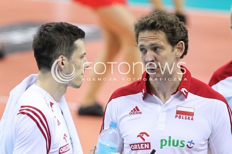  19.05.2016 KRAKOW (TAURON ARENA) <br />XIV MEMORIAL HUBERTA JERZEGO WAGNERA <br />MECZ POLSKA - SERBIA ( MATCH POLAND - SERBIA ) <br />N/Z STEPHANE ANTIGA - I TRENER ( HEAD COACH ) RAFAL BUSZEK <br /> 