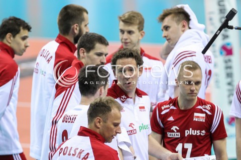  19.05.2016 KRAKOW (TAURON ARENA) <br />XIV MEMORIAL HUBERTA JERZEGO WAGNERA <br />MECZ POLSKA - SERBIA ( MATCH POLAND - SERBIA ) <br />N/Z STEPHANE ANTIGA - I TRENER ( HEAD COACH ) PAWEL ZATORSKI <br /> 