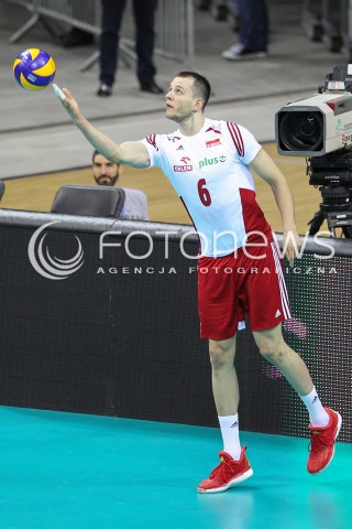  19.05.2016 KRAKOW (TAURON ARENA) <br />XIV MEMORIAL HUBERTA JERZEGO WAGNERA <br />MECZ POLSKA - SERBIA ( MATCH POLAND - SERBIA ) <br />N/Z BARTOSZ KUREK SYLWETKA <br /> 
