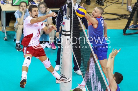  19.05.2016 KRAKOW (TAURON ARENA) <br />XIV MEMORIAL HUBERTA JERZEGO WAGNERA <br />MECZ POLSKA - SERBIA ( MATCH POLAND - SERBIA ) <br />N/Z MICHAL KUBIAK <br /> 