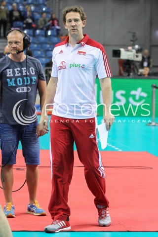  19.05.2016 KRAKOW (TAURON ARENA) <br />XIV MEMORIAL HUBERTA JERZEGO WAGNERA <br />MECZ POLSKA - SERBIA ( MATCH POLAND - SERBIA ) <br />N/Z STEPHANE ANTIGA - I TRENER ( HEAD COACH ) SYLWETKA <br /> 