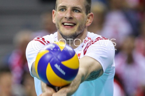  19.05.2016 KRAKOW (TAURON ARENA) <br />XIV MEMORIAL HUBERTA JERZEGO WAGNERA <br />MECZ POLSKA - SERBIA ( MATCH POLAND - SERBIA ) <br />N/Z BARTOSZ KUREK SYLWETKA <br /> 