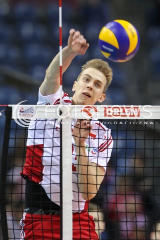  19.05.2016 KRAKOW (TAURON ARENA) <br />XIV MEMORIAL HUBERTA JERZEGO WAGNERA <br />MECZ POLSKA - SERBIA ( MATCH POLAND - SERBIA ) <br />N/Z ARTUR SZALPUK SYLWETKA ATAK<br /> 
