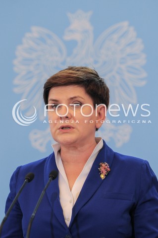  24.05.2016 WARSZAWA<br />KONFERENCJA PRASOWA<br />N/Z PREMIER BEATA SZYDLO<br /> 