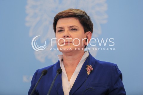  24.05.2016 WARSZAWA<br />KONFERENCJA PRASOWA<br />N/Z PREMIER BEATA SZYDLO<br /> 