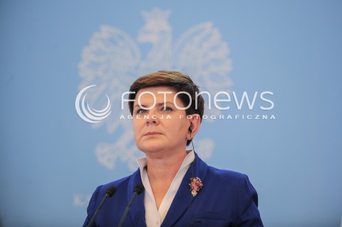  24.05.2016 WARSZAWA<br />KONFERENCJA PRASOWA<br />N/Z PREMIER BEATA SZYDLO<br /> 