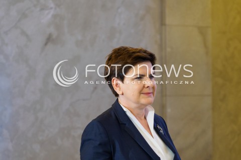  31.05.2016 WARSZAWA<br /> SPOTKANIE PREMIER BEATY SZYDLO Z PRZEWODNICZACYM NATO JENSEM  STOLTENBERGIEM <br /> N/Z BEATA SZYDLO  <br />  