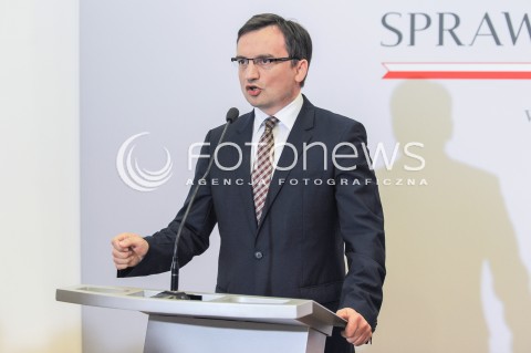 Konferencja prasowa Ministra Sprawiedliwości w Warszawie