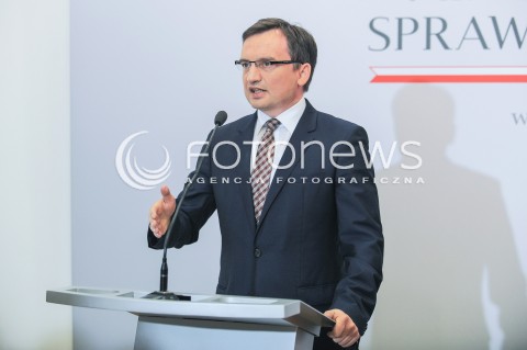  01.06.2016 WARSZAWA<br />KONFERENCJA PRASOWA MINISTRA SPRAWIEDLIWOSCI<br />N/Z MINISTER SPRAWIEDLIWOSCI PROKURATOR GENERALNY ZBIGNIEW ZIOBRO<br /> 