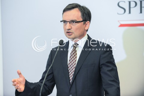  01.06.2016 WARSZAWA<br />KONFERENCJA PRASOWA MINISTRA SPRAWIEDLIWOSCI<br />N/Z MINISTER SPRAWIEDLIWOSCI PROKURATOR GENERALNY ZBIGNIEW ZIOBRO<br /> 