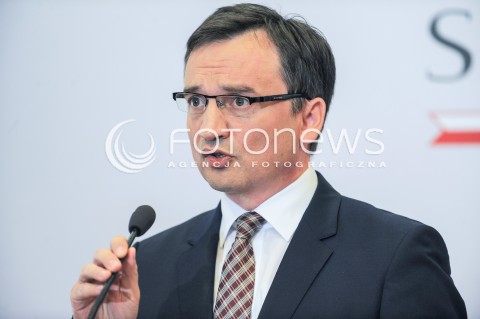  01.06.2016 WARSZAWA<br />KONFERENCJA PRASOWA MINISTRA SPRAWIEDLIWOSCI<br />N/Z MINISTER SPRAWIEDLIWOSCI PROKURATOR GENERALNY ZBIGNIEW ZIOBRO<br /> 