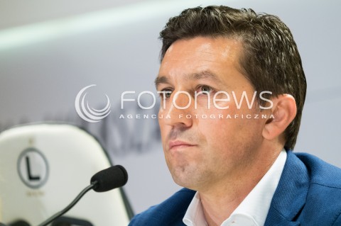  03.06.2016 WARSZAWA<br /> KONFERENCJA PRASOWA NOWEGO TRENERA LEGII WARSZAWA BESNIEGO HASI <br /> N/Z TRENER LEGII WARSZAWA BESNI HASI <br />  