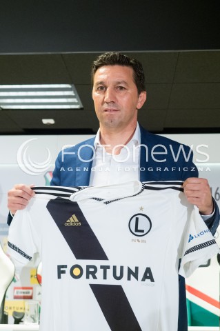  03.06.2016 WARSZAWA<br /> KONFERENCJA PRASOWA NOWEGO TRENERA LEGII WARSZAWA BESNIEGO HASI <br /> N/Z TRENER LEGII WARSZAWA BESNI HASI <br />  