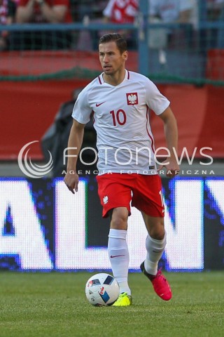  06.06.2016 KRAKOW REPREZENTACJA <br />MECZ TOWARZYSKI POLSKA - LITWA <br />( FRIENDLY MATCH POLAND - LITHUANIA ) <br />N/Z GRZEGORZ KRYCHOWIAK SYLWETKA <br /> 