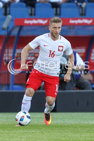  06.06.2016 KRAKOW REPREZENTACJA <br />MECZ TOWARZYSKI POLSKA - LITWA <br />( FRIENDLY MATCH POLAND - LITHUANIA ) <br />N/Z JAKUB BLASZCZYKOWSKI SYLWETKA <br /> 