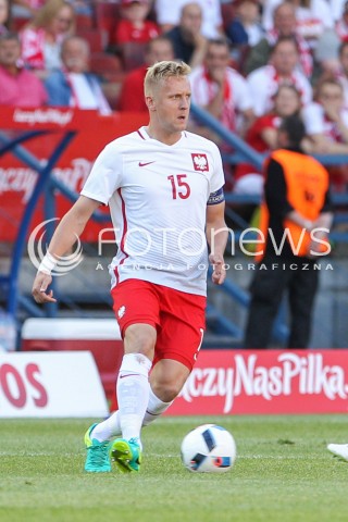  06.06.2016 KRAKOW REPREZENTACJA <br />MECZ TOWARZYSKI POLSKA - LITWA <br />( FRIENDLY MATCH POLAND - LITHUANIA ) <br />N/Z KAMIL GLIK SYLWETKA <br /> 