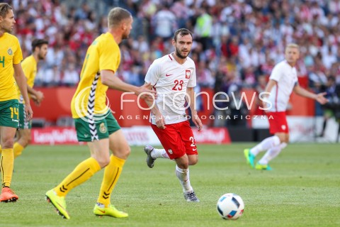  06.06.2016 KRAKOW REPREZENTACJA <br />MECZ TOWARZYSKI POLSKA - LITWA <br />( FRIENDLY MATCH POLAND - LITHUANIA ) <br />N/Z FILIP STARZYNSKI <br /> 