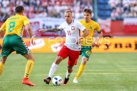  06.06.2016 KRAKOW REPREZENTACJA <br />MECZ TOWARZYSKI POLSKA - LITWA <br />( FRIENDLY MATCH POLAND - LITHUANIA ) <br />N/Z KAMIL GROSICKI FEDOR CHERNYKH <br /> 