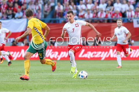 06.06.2016 KRAKOW REPREZENTACJA <br />MECZ TOWARZYSKI POLSKA - LITWA <br />( FRIENDLY MATCH POLAND - LITHUANIA ) <br />N/Z ARKADIUSZ MILIK <br /> 