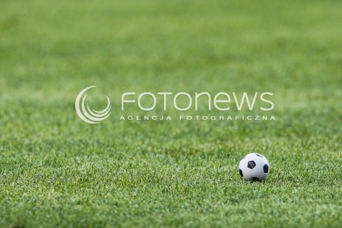  06.06.2016 KRAKOW REPREZENTACJA <br />MECZ TOWARZYSKI POLSKA - LITWA <br />( FRIENDLY MATCH POLAND - LITHUANIA ) <br />N/Z PILKA PILECZKA RZUCONA PRZEZ KIBICA NA MURAWE ZDJECIE ILUSTRACYJNE ILUSTRANT MURAWA TRAWA BOISKO<br /> 