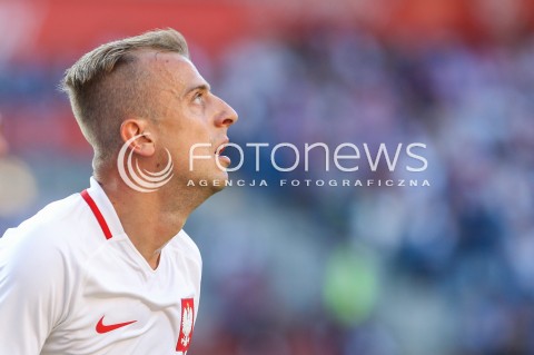  06.06.2016 KRAKOW REPREZENTACJA <br />MECZ TOWARZYSKI POLSKA - LITWA <br />( FRIENDLY MATCH POLAND - LITHUANIA ) <br />N/Z KAMIL GROSICKI SYLWETKA <br /> 