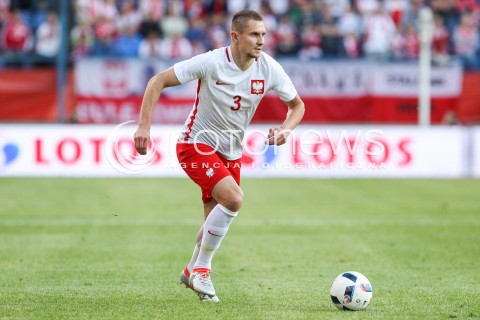  06.06.2016 KRAKOW REPREZENTACJA <br />MECZ TOWARZYSKI POLSKA - LITWA <br />( FRIENDLY MATCH POLAND - LITHUANIA ) <br />N/Z ARTUR JEDRZEJCZYK SYLWETKA <br /> 