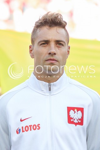  06.06.2016 KRAKOW REPREZENTACJA <br />MECZ TOWARZYSKI POLSKA - LITWA <br />( FRIENDLY MATCH POLAND - LITHUANIA ) <br />N/Z THIAGO CIONEK GLOWKA PORTRET SYLWETKA <br /> 