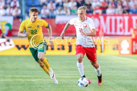  06.06.2016 KRAKOW REPREZENTACJA <br />MECZ TOWARZYSKI POLSKA - LITWA <br />( FRIENDLY MATCH POLAND - LITHUANIA ) <br />N/Z KAMIL GROSICKI FEDOR CHERNYKH <br /> 