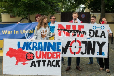 Manifestacja diaspory ukraińskiej w Warszawie