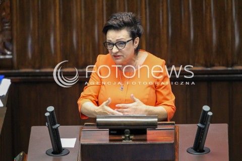  22.06.2016 WARSZAWA SEJM<br />POSIEDZENIE SEJMU RP<br />N/Z MIROSLAWA NYKIEL<br /> 