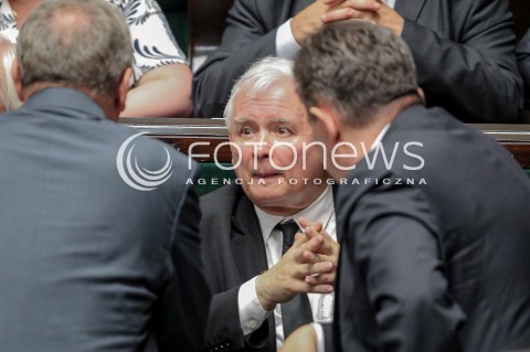  22.06.2016 WARSZAWA SEJM<br />POSIEDZENIE SEJMU RP<br />N/Z JAROSLAW KACZYNSKI<br /> 