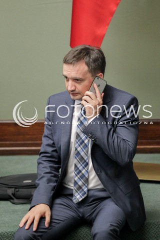  22.06.2016 WARSZAWA SEJM<br />POSIEDZENIE SEJMU RP<br />N/Z ZBIGNIEW ZIOBRO<br /> 